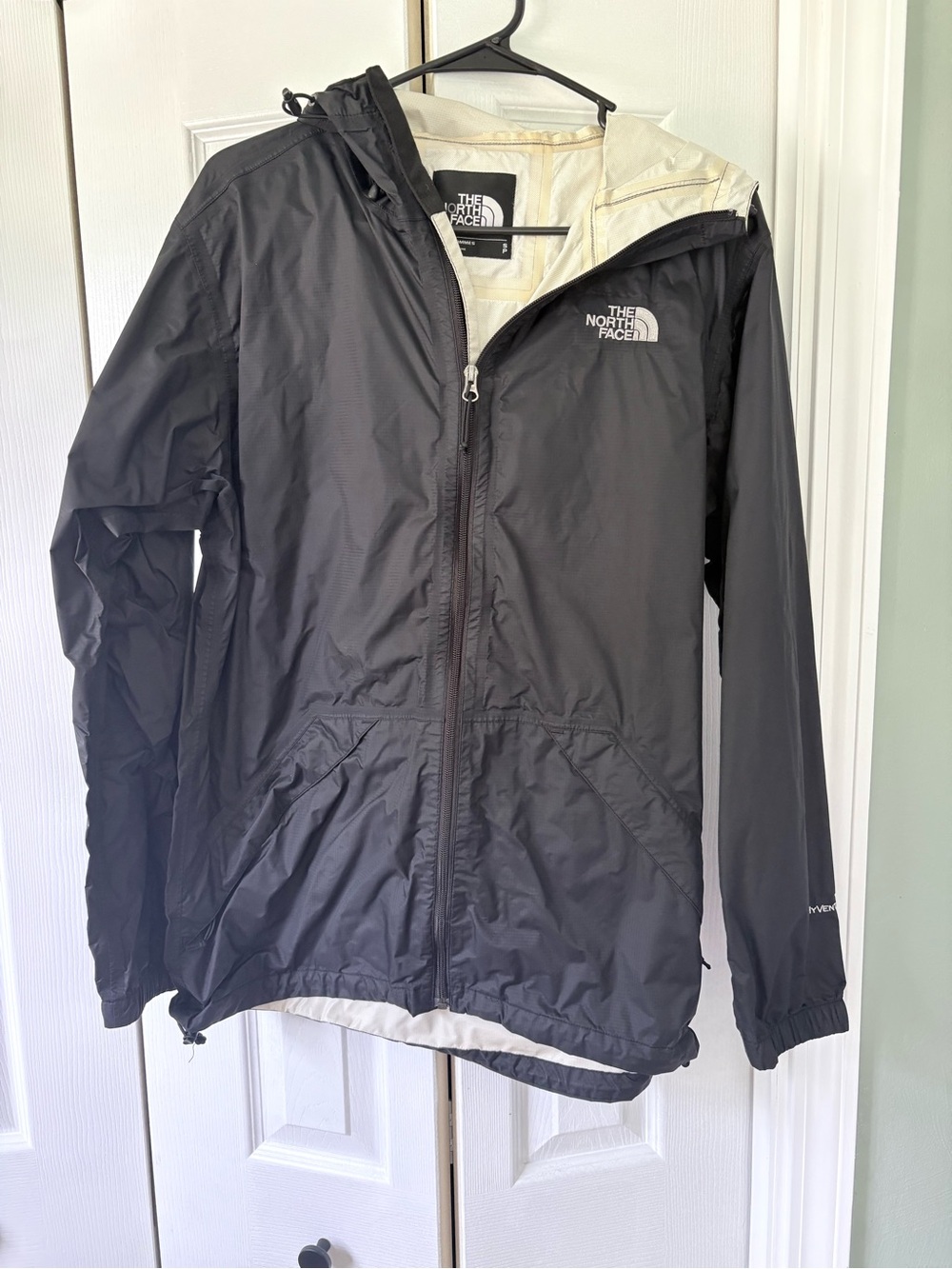 The North Face Women's Black Shell Jacket with Cream Lining